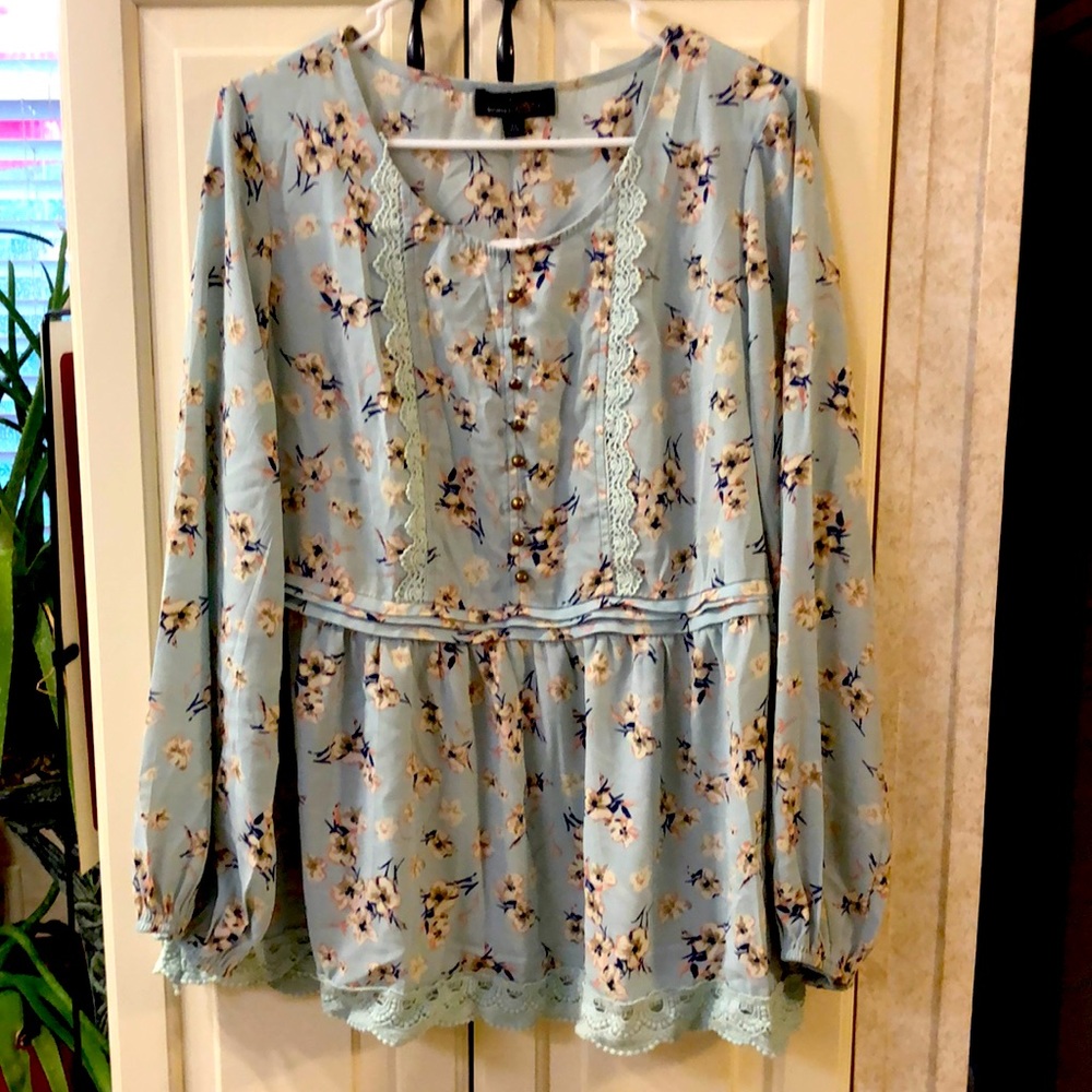Suzanne Betro Babydoll Top X Large